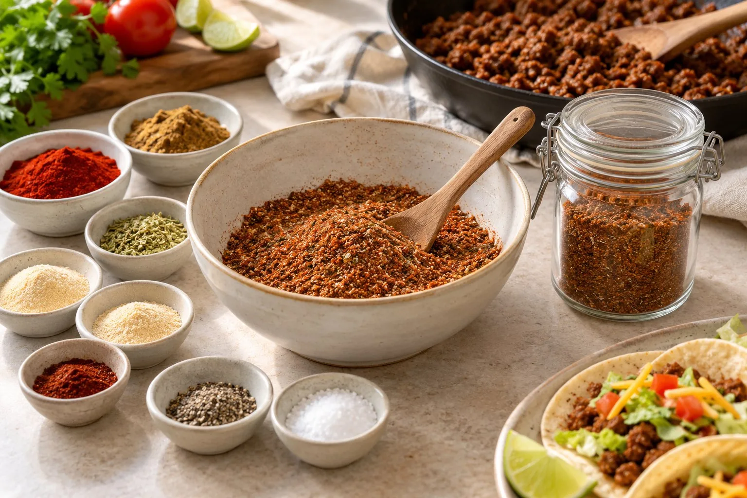 Homemade Taco Seasoning — AI-generated recipe illustration