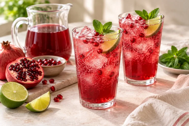Sparkling Pomegranate Mocktail