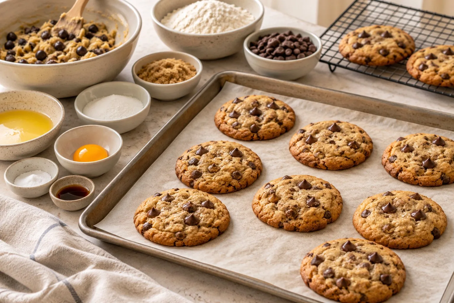 Small-Batch Chocolate Chip Cookies — AI-generated recipe illustration